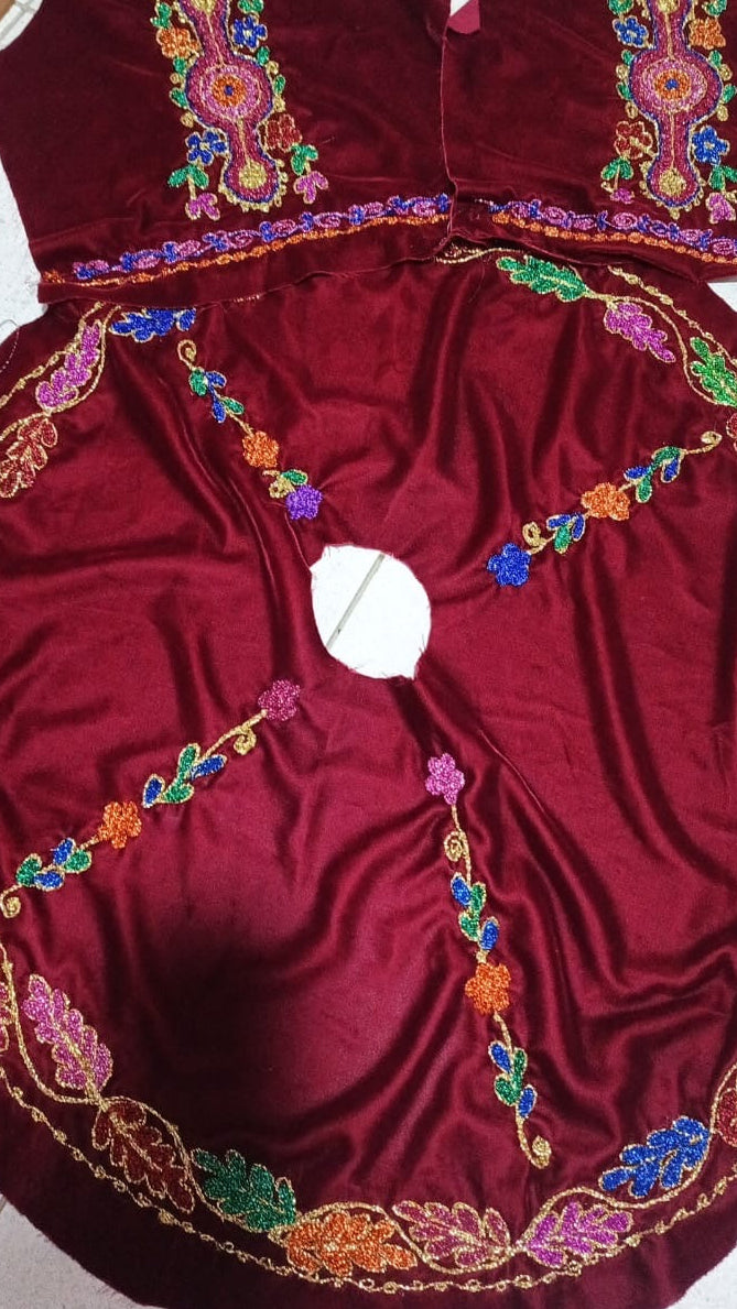 Royal Palestinian Malaka Traditional Qasab Embroidery