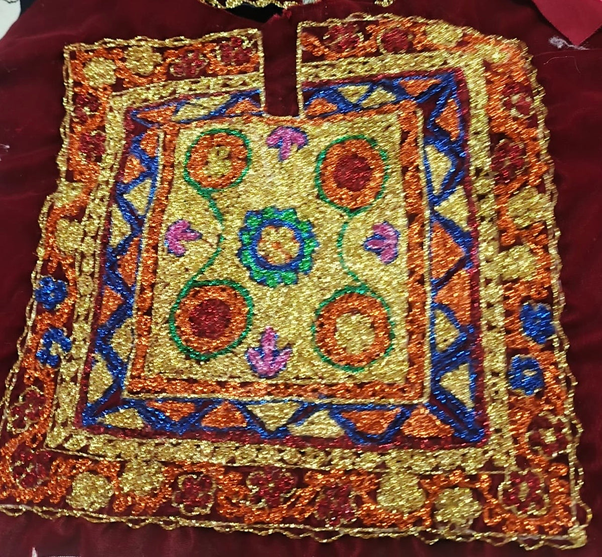 Royal Palestinian Malaka Traditional Qasab Embroidery
