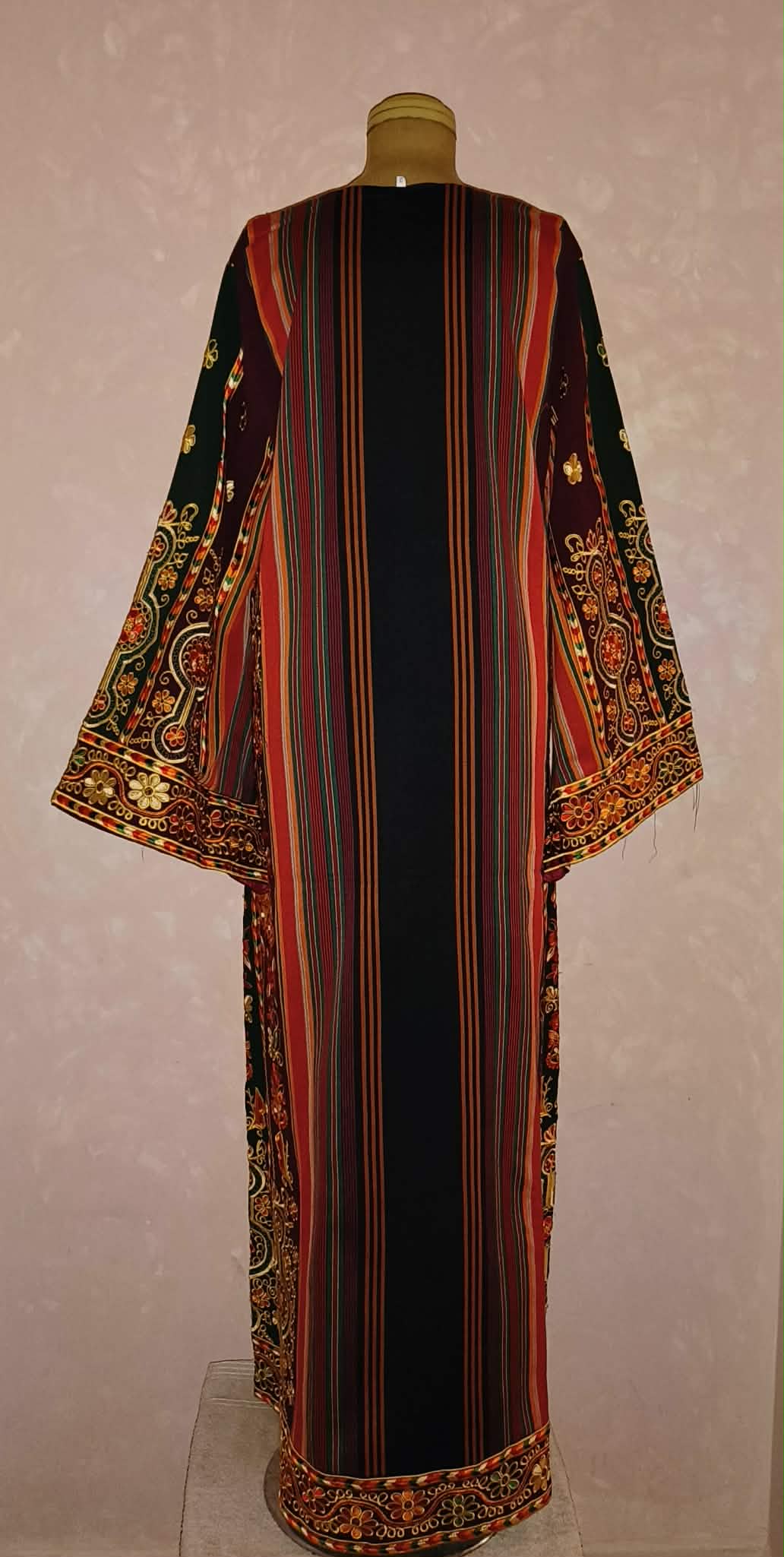 Royal Queen Top in Orange & Brown Velvet and Saya Mix