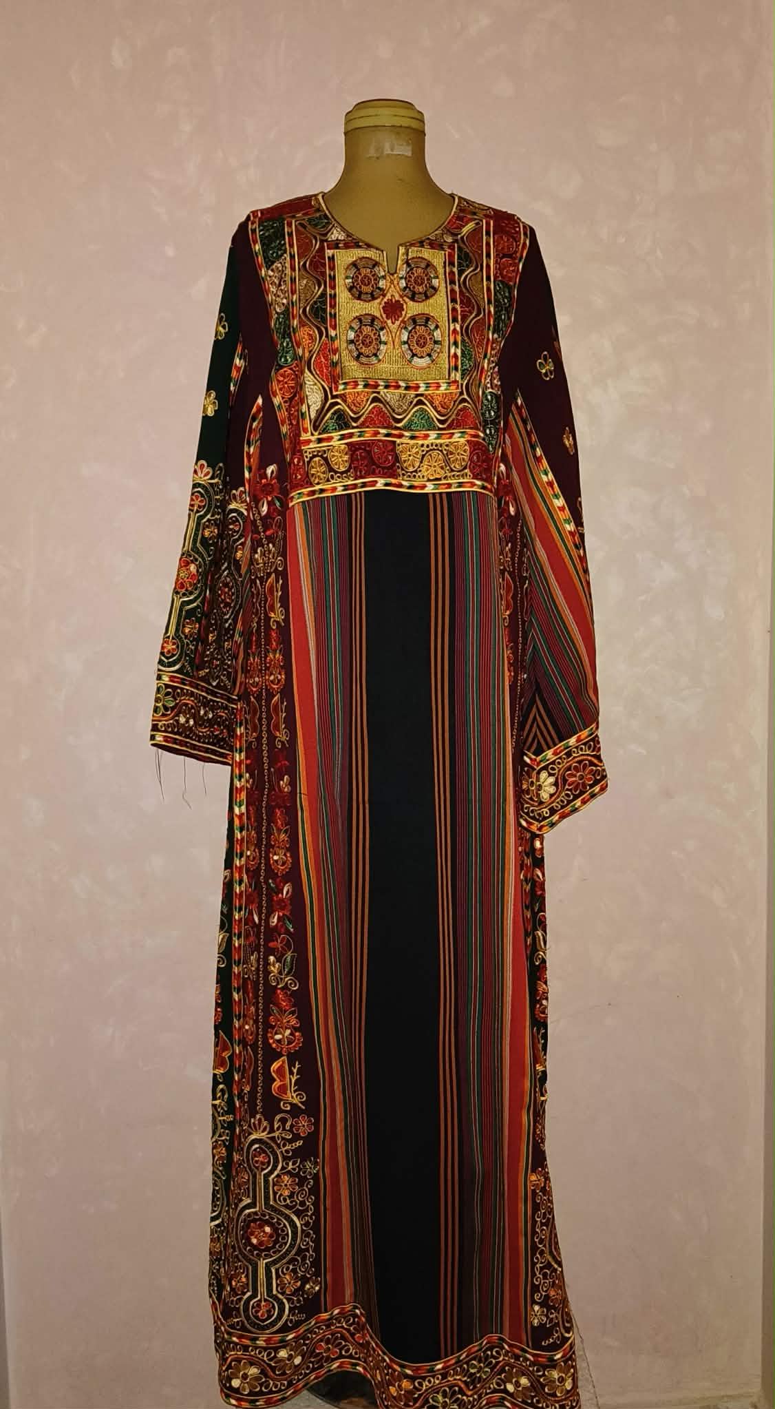 Royal Queen Top in Orange & Brown Velvet and Saya Mix