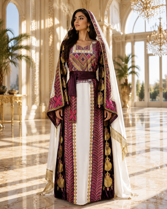 Royal Burgundy Heritage Thobe