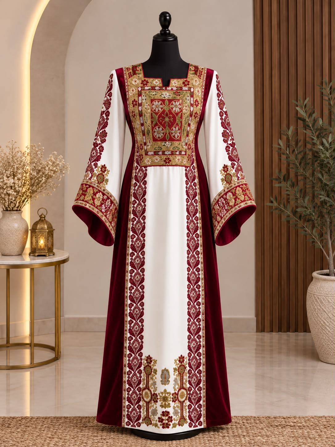 Royal Palestinian Hand-Embroidered Malaka