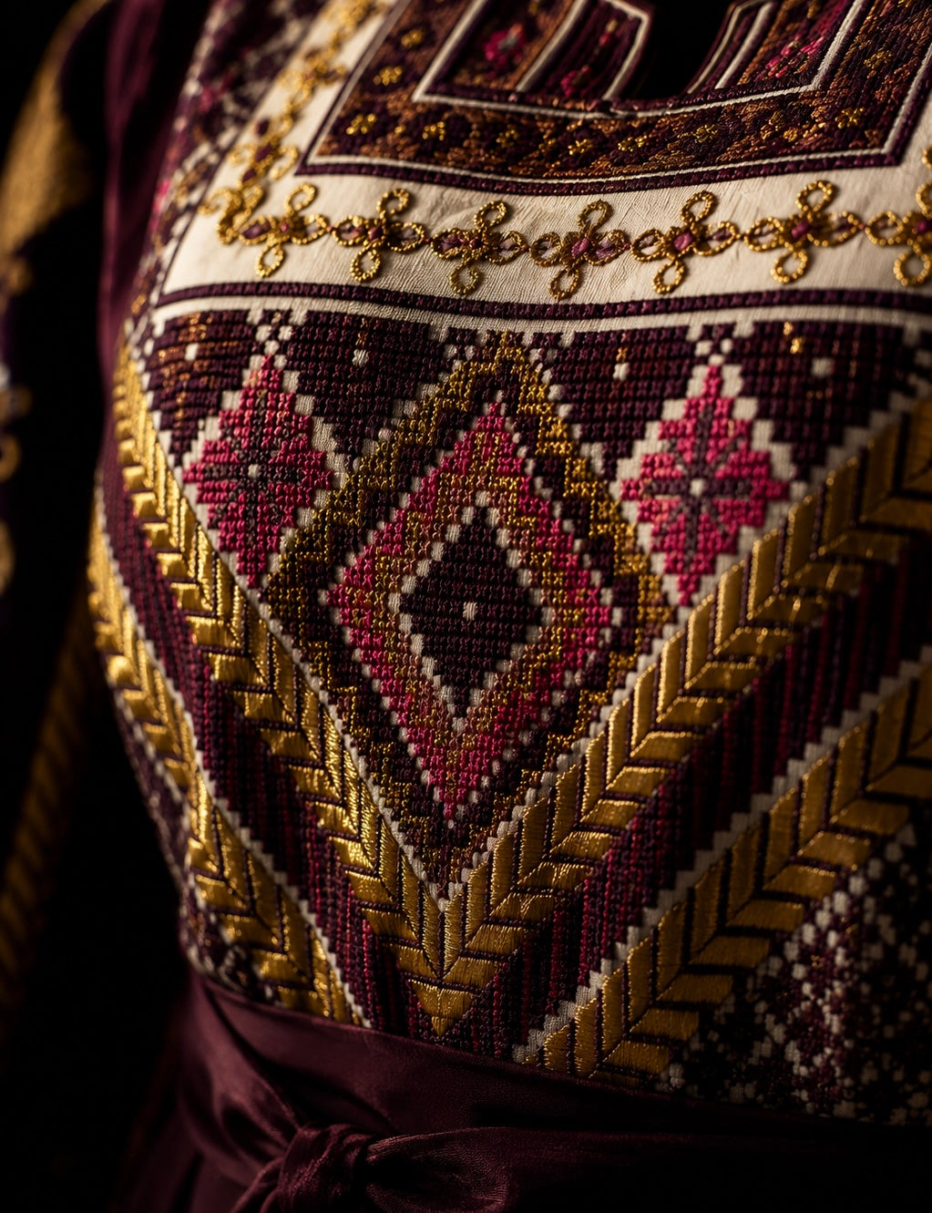 Royal Burgundy Heritage Thobe