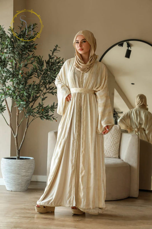 off white moroccan caftan
