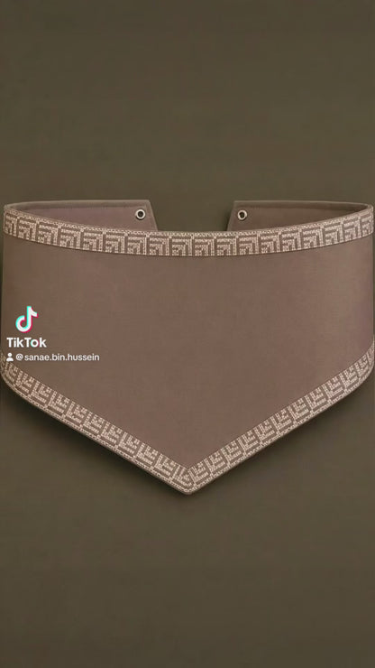 Olive Qasab Heritage Thobe